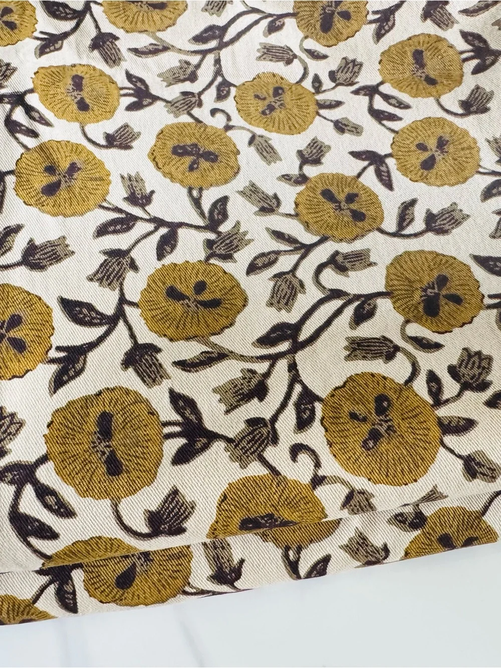 West Elm Laney Floral Cotton Curtains Set of 2 Panels 48x84